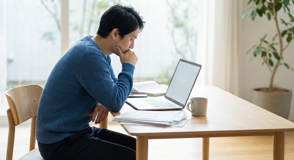 why do I procrastinate — person sitting at a desk staring at an unfinished task
